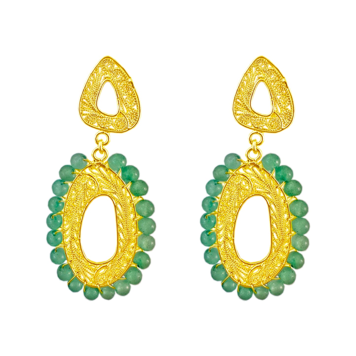 CANDELITA CON JADEITA 24K
