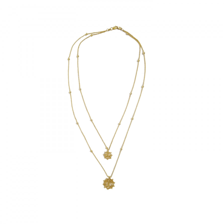 COLLAR ALMA DOBLE CADENA 24K