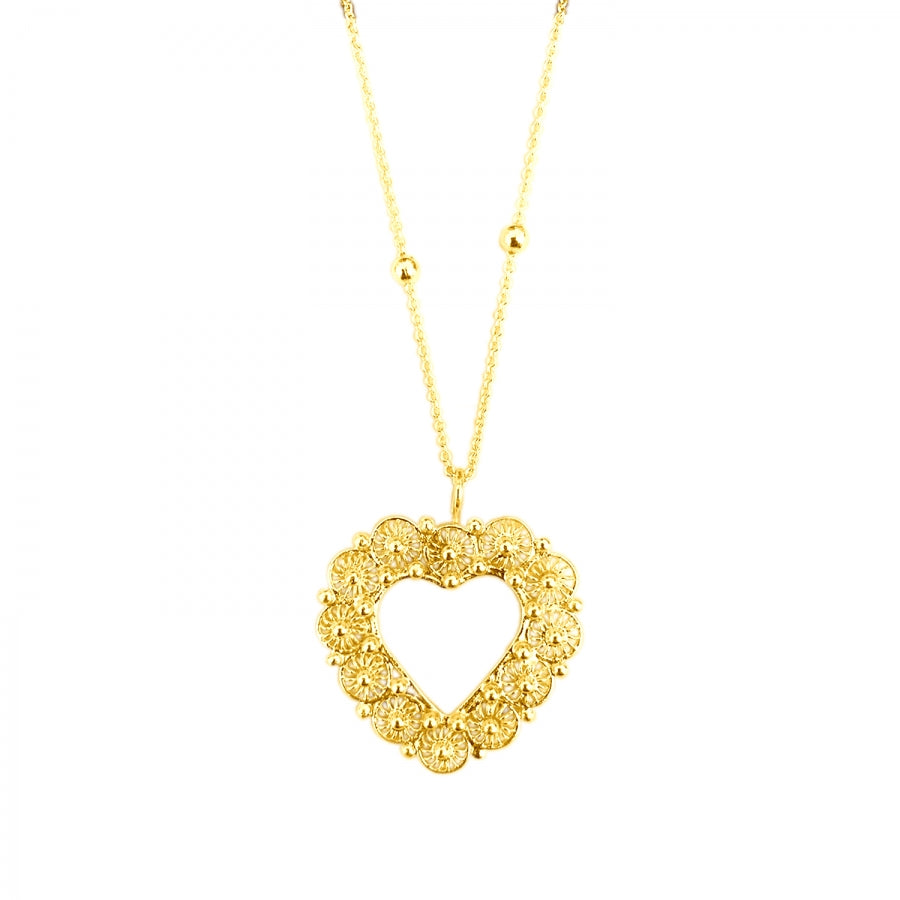COLLAR SHAPE HEART 24K