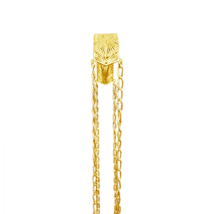 COLLAR TÁLIA CRUZADO 24k