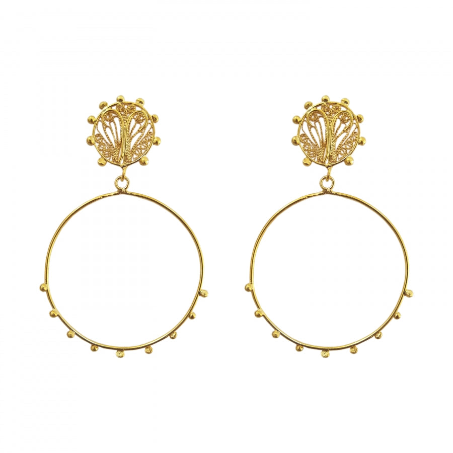 ALMA SMALL HOOPS 24K