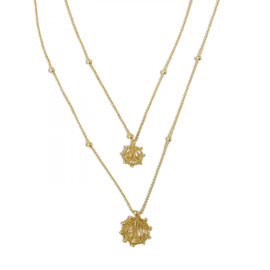 COLLAR ALMA DOBLE CADENA 24K