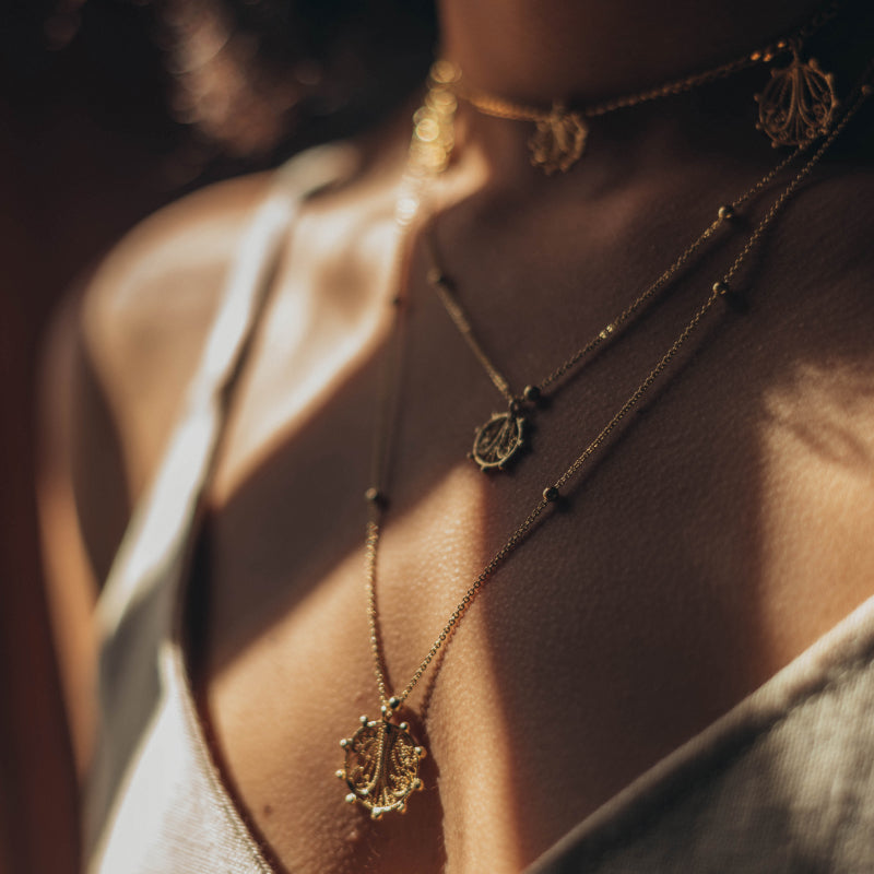 COLLAR ALMA DOBLE CADENA 24K