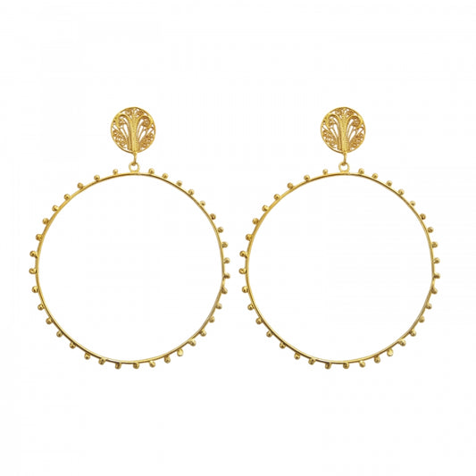 ALMA LARGE HOOPS 24K